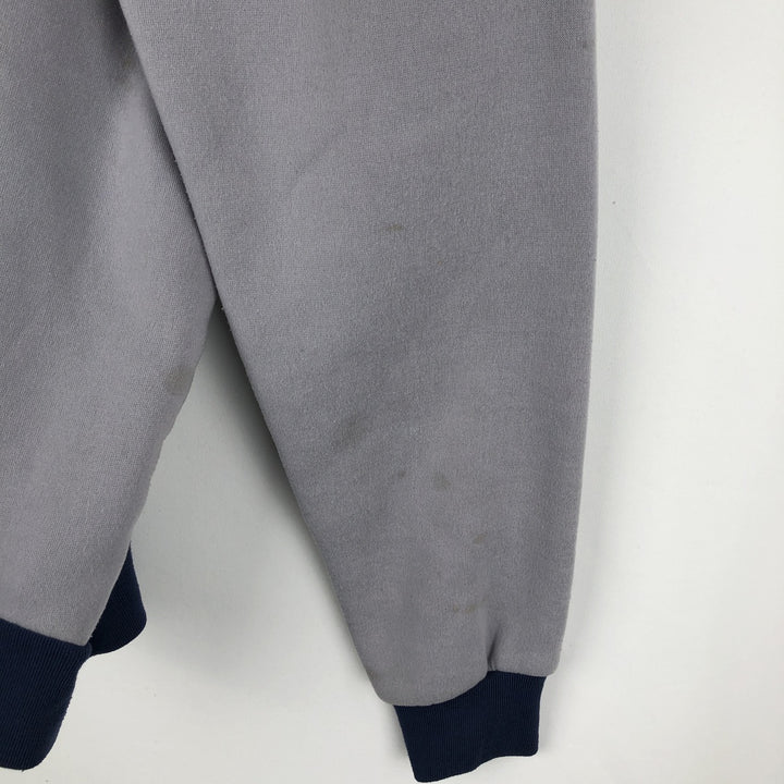 90'S Nike Silver Tag Two-Tone Full-Zip Sweatshirt, Men's Size L (Equivalent), Vintage unclear gray type Vintage Second Hand
