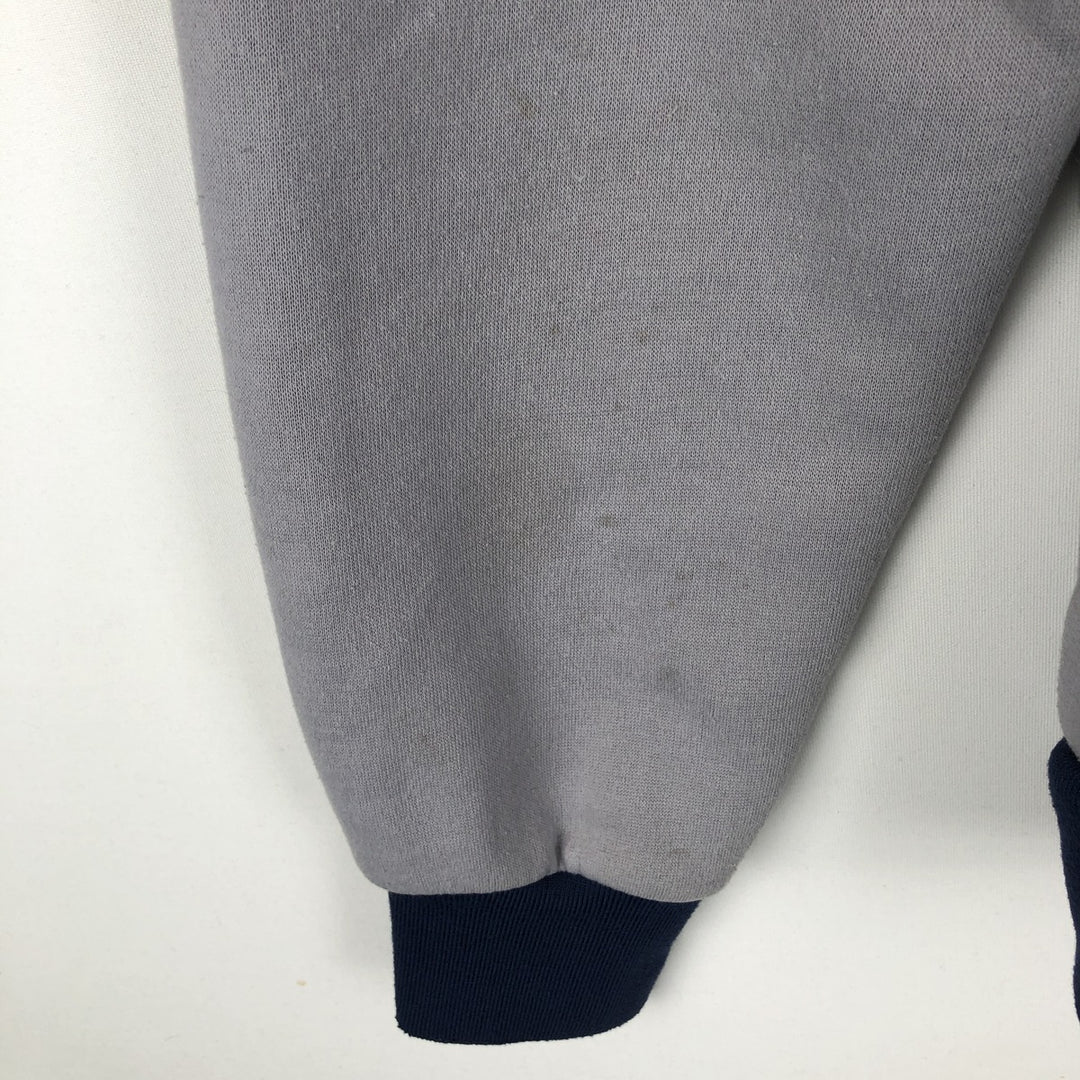 90'S Nike Silver Tag Two-Tone Full-Zip Sweatshirt, Men's Size L (Equivalent), Vintage unclear gray type Vintage Second Hand