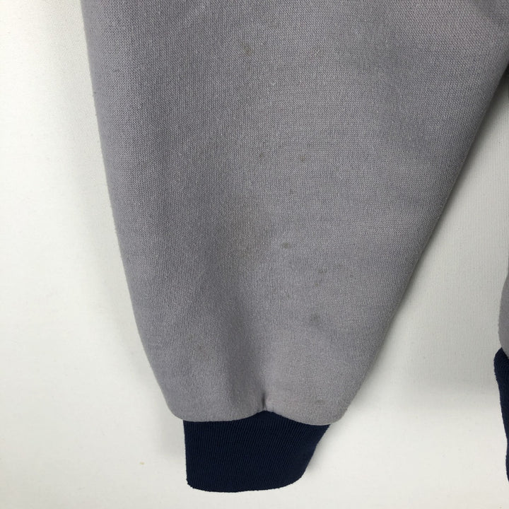 90'S Nike Silver Tag Two-Tone Full-Zip Sweatshirt, Men's Size L (Equivalent), Vintage unclear gray type Vintage Second Hand
