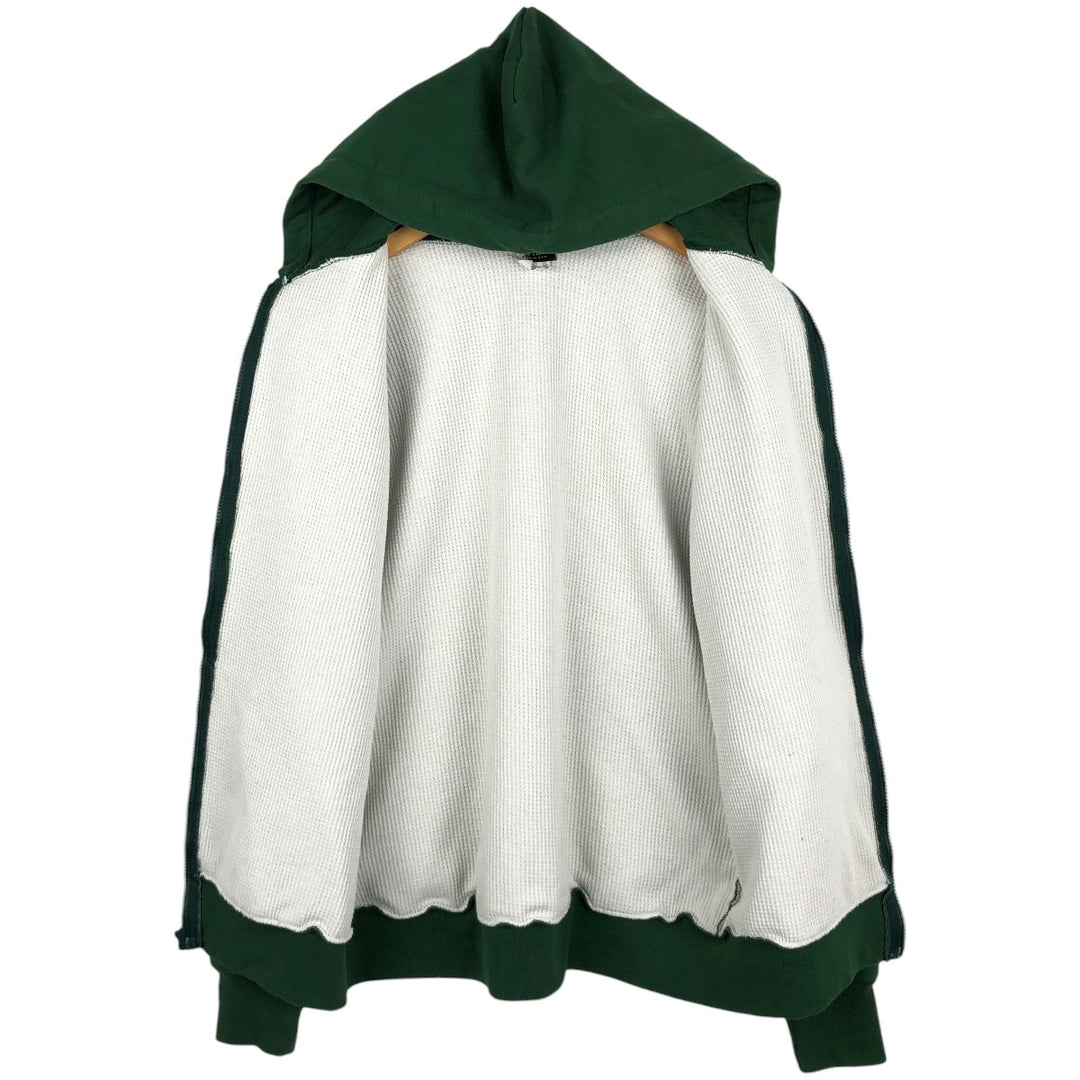 Vintage 90'S CAMBER full-zip sweatshirt hoodie, made in the USA, size L. cotton green type Vintage Second Hand