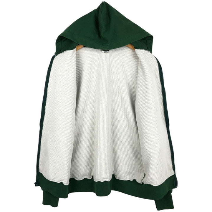 Vintage 90'S CAMBER full-zip sweatshirt hoodie, made in the USA, size L. cotton green type Vintage Second Hand
