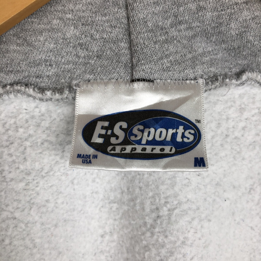 90s-00'S ES Sports ARMY Full-Zip Sweatshirt Hoodie, Made in USA, Men's Size M (Equivalent), Vintage cotton gray type Vintage Second Hand