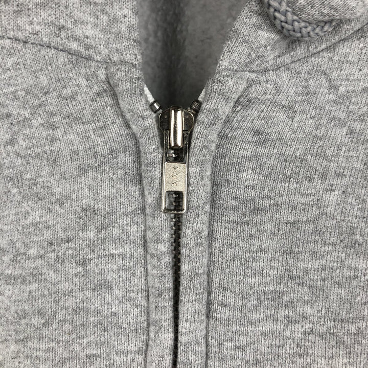 90s-00'S ES Sports ARMY Full-Zip Sweatshirt Hoodie, Made in USA, Men's Size M (Equivalent), Vintage cotton gray type Vintage Second Hand
