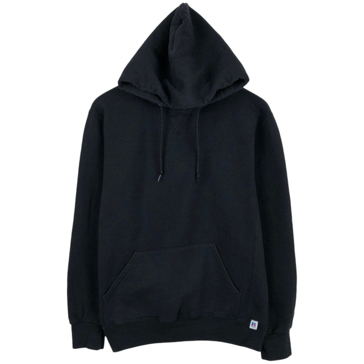 Russell Blank Sweatshirt Hoodie (Men's Size L) unclear black type Vintage Second Hand
