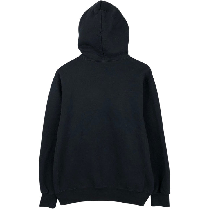 Russell Blank Sweatshirt Hoodie (Men's Size L) unclear black type Vintage Second Hand