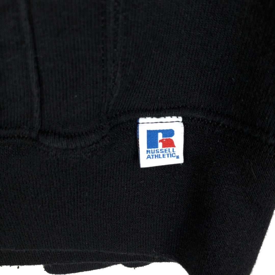 Russell Blank Sweatshirt Hoodie (Men's Size L) unclear black type Vintage Second Hand