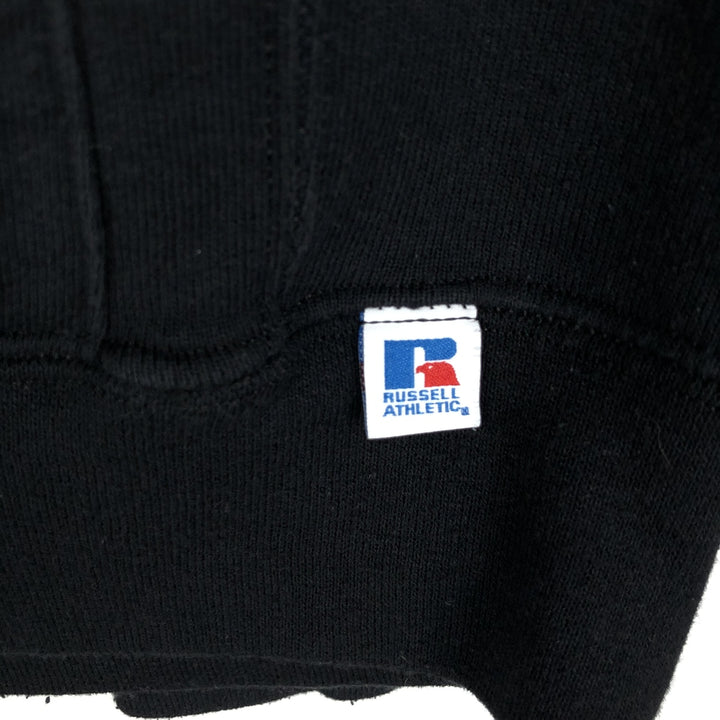 Russell Blank Sweatshirt Hoodie (Men's Size L) unclear black type Vintage Second Hand