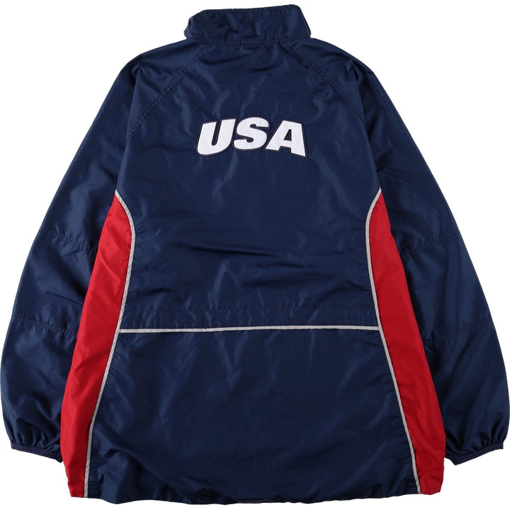 2000'S Nike Team CLIMA FIT USA National Team Anorak Parka, Men's Size XL polyester navy blue type Vintage Second Hand