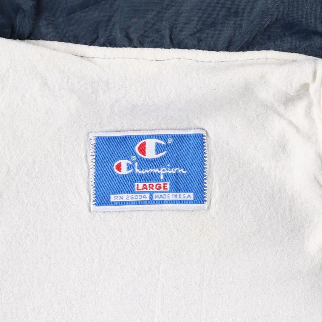90'S Champion Coach Jacket, Made in USA, Men's Size L (approx.), Vintage Nylon navy blue type Vintage Second Hand