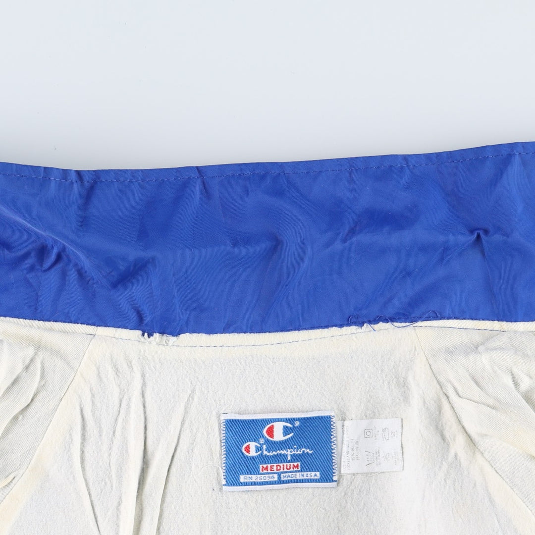 ~90'S Champion Coach Jacket, Made in USA, Men's Size M (approx.), Vintage Nylon blue type Vintage Second Hand