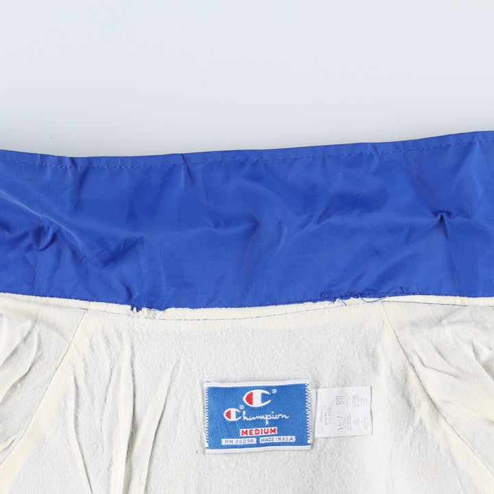 ~90'S Champion Coach Jacket, Made in USA, Men's Size M (approx.), Vintage Nylon blue type Vintage Second Hand