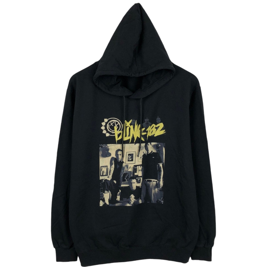 BLINK-182 Band Sweatshirt Pullover Hoodie (Men's Size L) cotton black type Vintage Second Hand