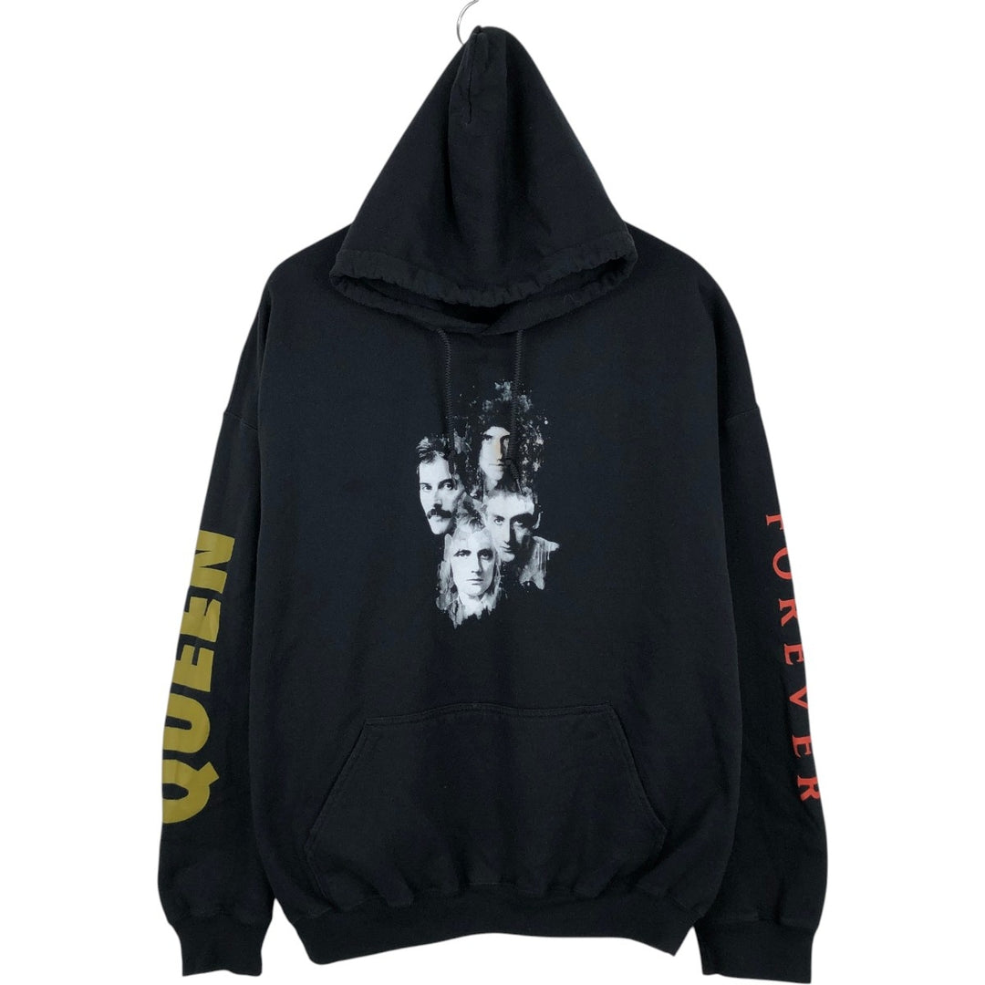 QUEEN Band Sweatshirt Pullover Hoodie, Men's XXL equivalent. cotton black type Vintage Second Hand