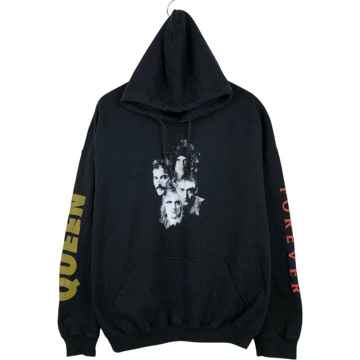 QUEEN Band Sweatshirt Pullover Hoodie, Men's XXL equivalent. cotton black type Vintage Second Hand