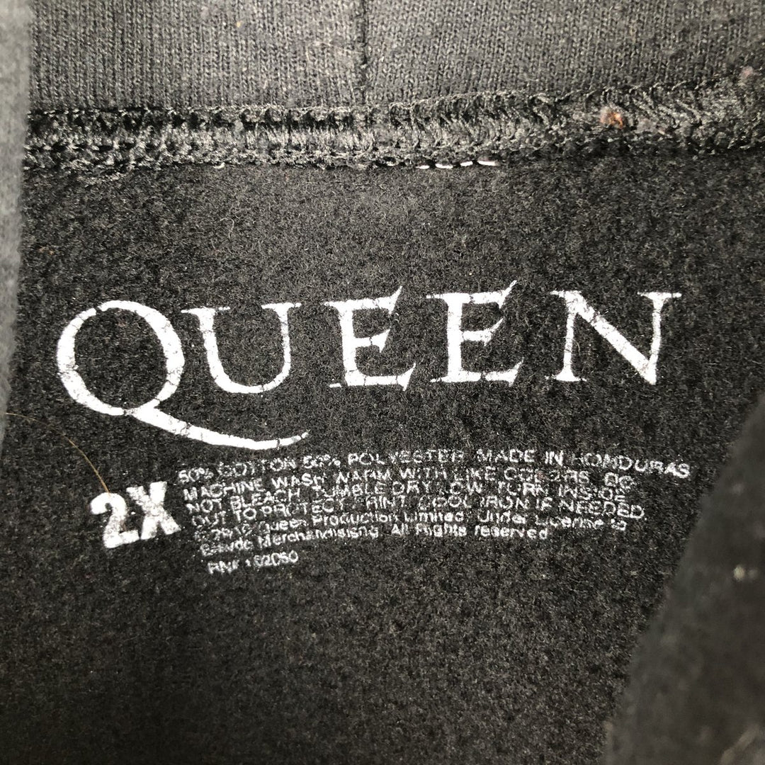 QUEEN Band Sweatshirt Pullover Hoodie, Men's XXL equivalent. cotton black type Vintage Second Hand
