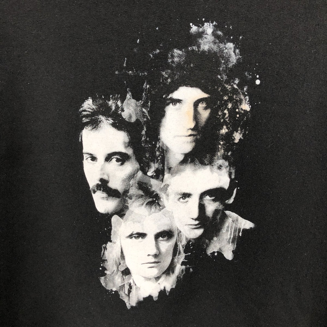QUEEN Band Sweatshirt Pullover Hoodie, Men's XXL equivalent. cotton black type Vintage Second Hand