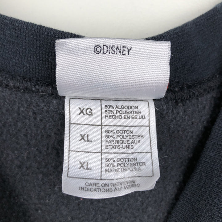 Disney Goofy character sweatshirt, made in USA, men's size XL equivalent, vintage. cotton black type Vintage Second Hand