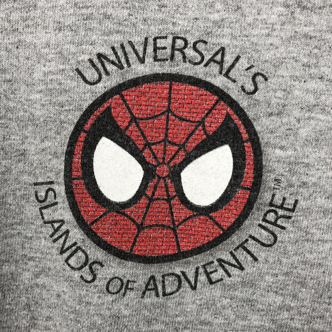 Marvel Spider-Man character print T-shirt, men's XL size cotton gray type Vintage Second Hand