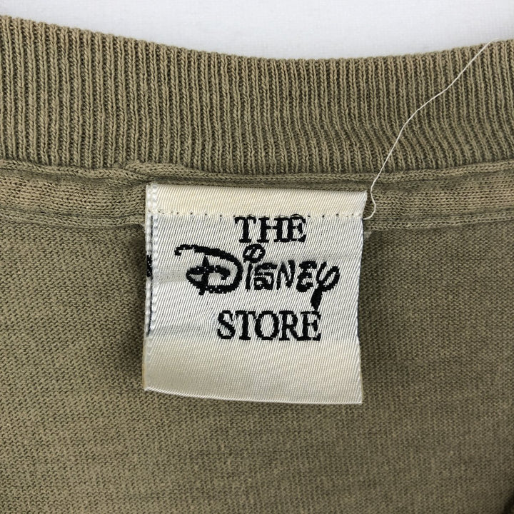 90'S Disney THE LION KING character print T-shirt, Made in USA, Men's XXL equivalent, Vintage cotton Khaki type Vintage Second Hand