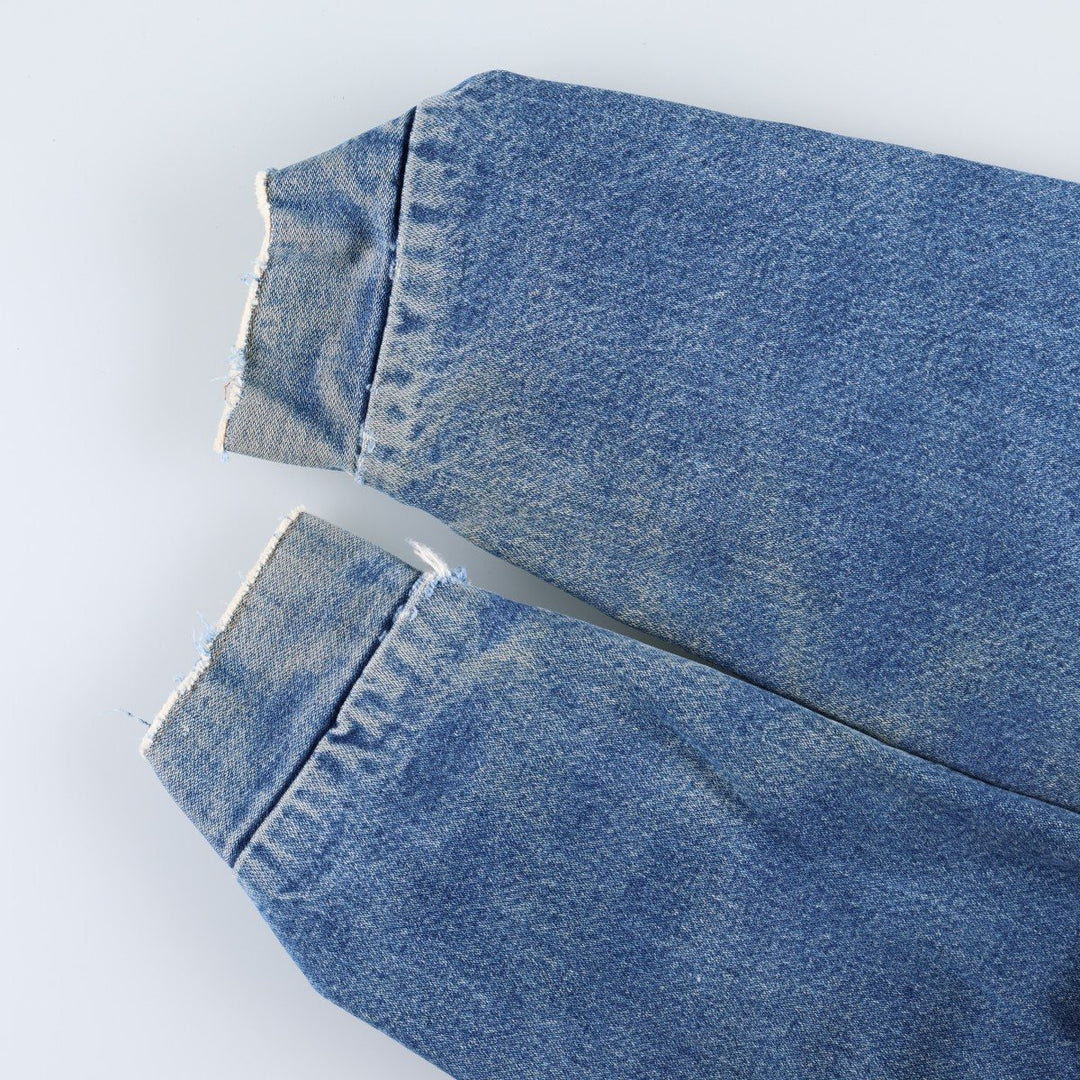 80s-90'S Wrangler Denim Jacket, Made in USA, Men's XL equivalent, Vintage cotton blue type Vintage Second Hand
