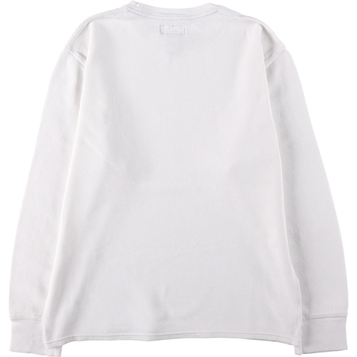 Ralph Lauren POLO RALPH LAUREN Thermal Long T-shirt Waffle Men's M size cotton white type Vintage Second Hand