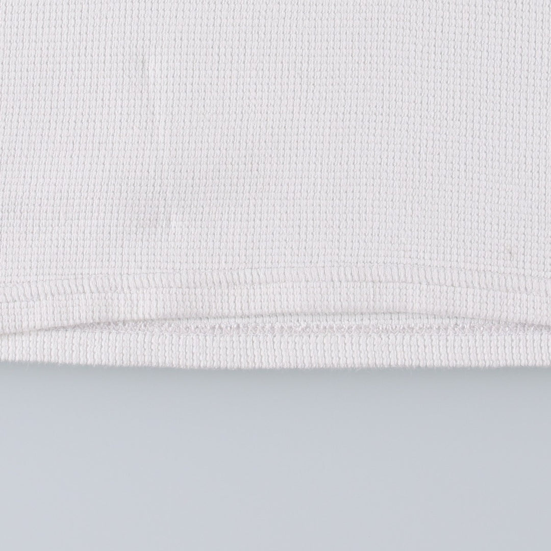Ralph Lauren POLO RALPH LAUREN Thermal Long T-shirt Waffle Men's M size cotton white type Vintage Second Hand