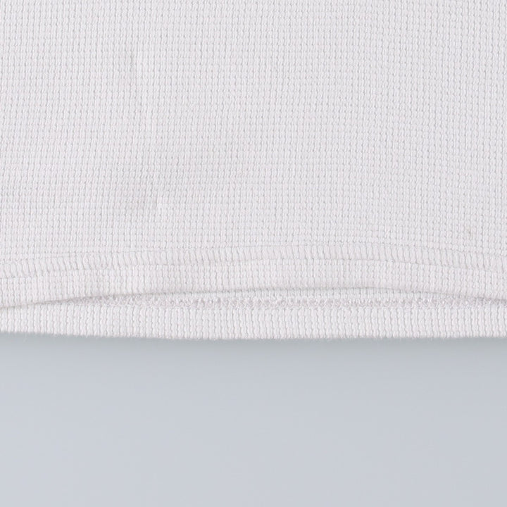 Ralph Lauren POLO RALPH LAUREN Thermal Long T-shirt Waffle Men's M size cotton white type Vintage Second Hand