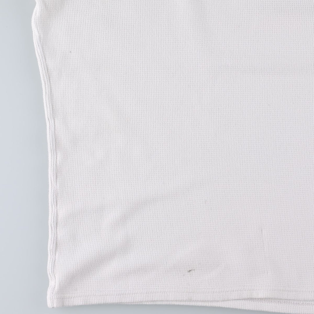 Ralph Lauren POLO RALPH LAUREN Thermal Long T-shirt Waffle Men's M size cotton white type Vintage Second Hand