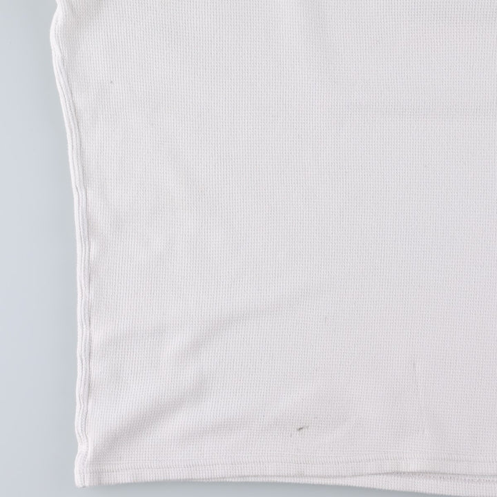 Ralph Lauren POLO RALPH LAUREN Thermal Long T-shirt Waffle Men's M size cotton white type Vintage Second Hand