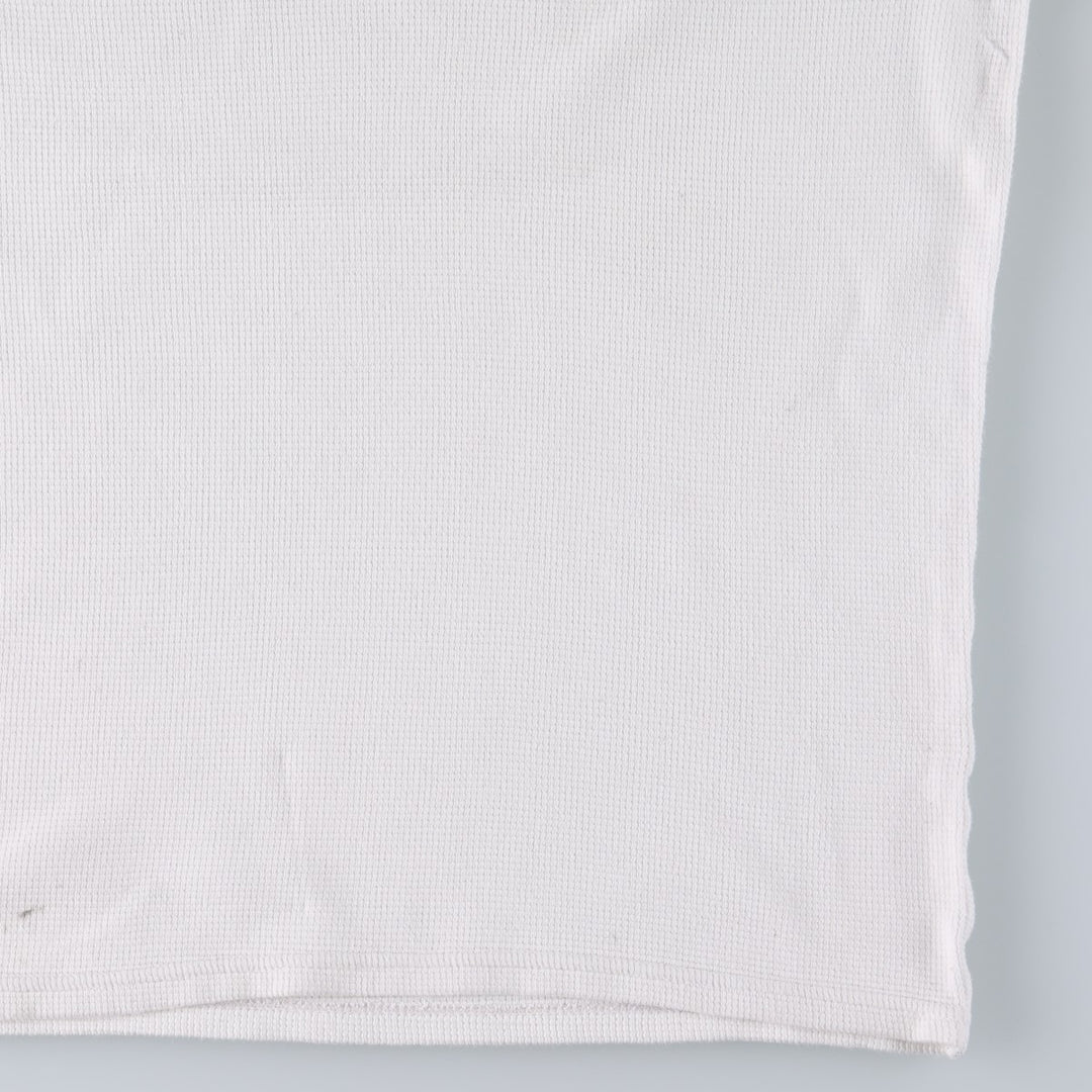 Ralph Lauren POLO RALPH LAUREN Thermal Long T-shirt Waffle Men's M size cotton white type Vintage Second Hand