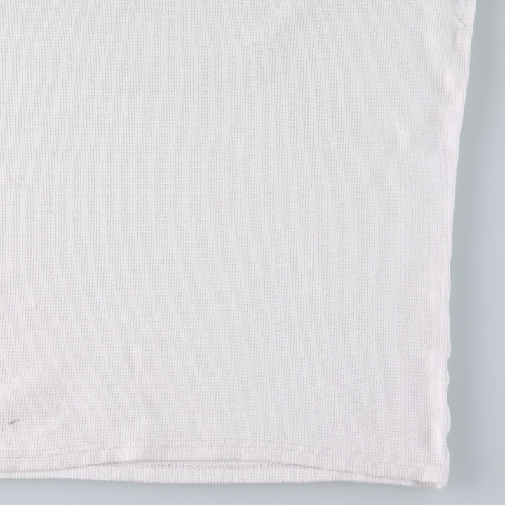 Ralph Lauren POLO RALPH LAUREN Thermal Long T-shirt Waffle Men's M size cotton white type Vintage Second Hand
