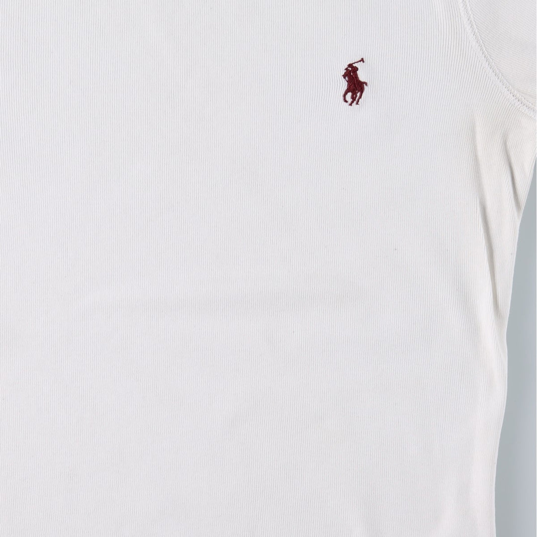 Ralph Lauren SPORT Long-Sleeve T-Shirt (Women's Size M) cotton white type Vintage Second Hand