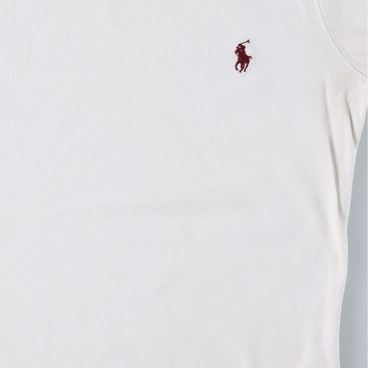 Ralph Lauren SPORT Long-Sleeve T-Shirt (Women's Size M) cotton white type Vintage Second Hand