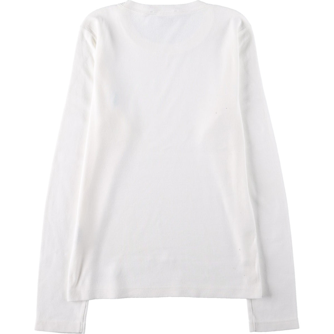 Ralph Lauren SPORT Long-Sleeve T-Shirt (Women's Size L) cotton white type Vintage Second Hand