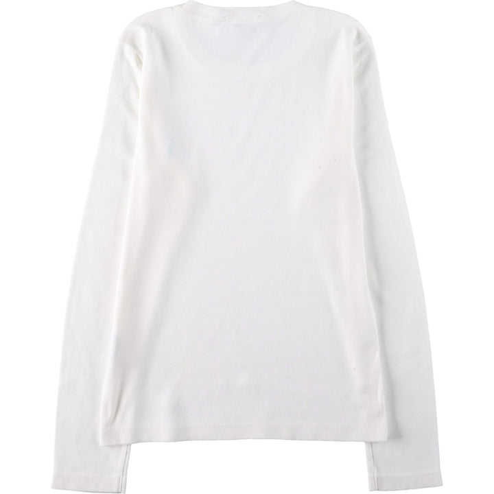 Ralph Lauren SPORT Long-Sleeve T-Shirt (Women's Size L) cotton white type Vintage Second Hand