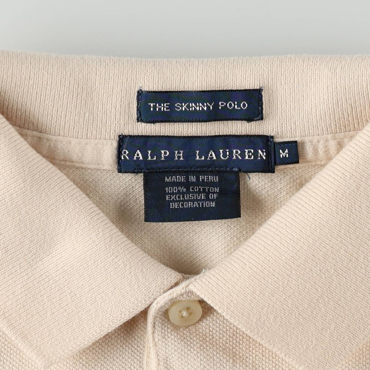 しゅうRalph Lauren The Skinny Polo Mサイズ ラルフローレン Ralph Lauren THE SKINNY POLO 長袖 ポロシャツ
