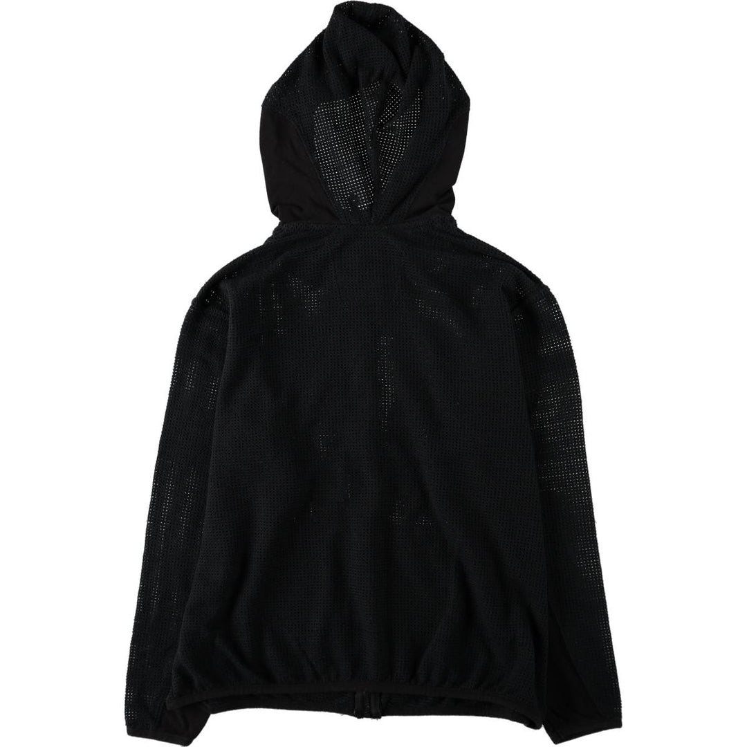 Harley-Davidson Mesh Sweat Full-Zip Hoodie, Made in USA, Women's Size L (approx.) cotton black type Vintage Second Hand