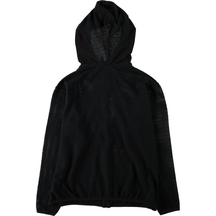 Harley-Davidson Mesh Sweat Full-Zip Hoodie, Made in USA, Women's Size L (approx.) cotton black type Vintage Second Hand