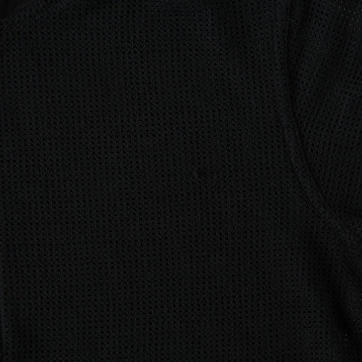 Harley-Davidson Mesh Sweat Full-Zip Hoodie, Made in USA, Women's Size L (approx.) cotton black type Vintage Second Hand