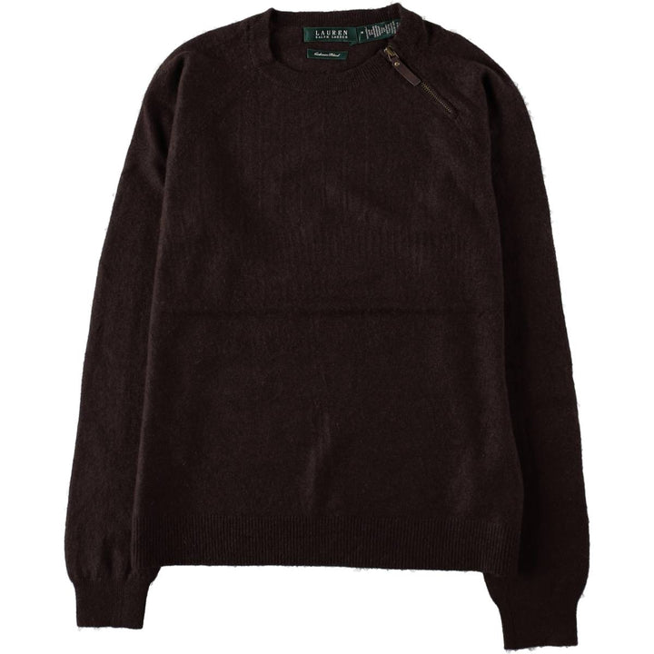 Ralph Lauren cashmere blend wool knit sweater, men's size M (approx.) wool brown type Vintage Second Hand
