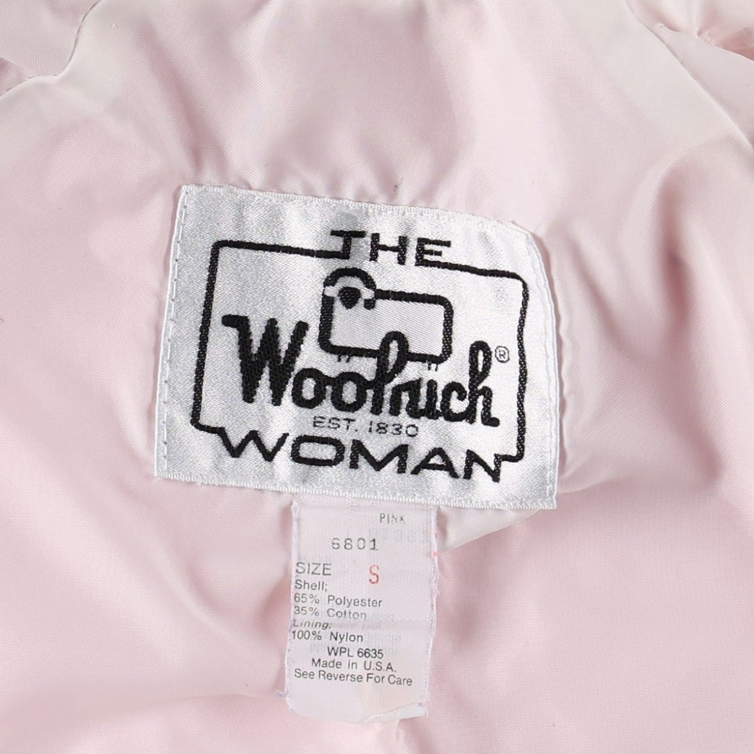 1970'S Woolrich THE WOMAN Mountain Jacket Shell Jacket Made in USA Women's Size S (approx.) Vintage polyester pink type Vintage Second Hand