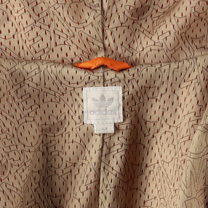 2000'S Adidas Originals hooded windbreaker, women's size M (approx.) polyester orange type Vintage Second Hand