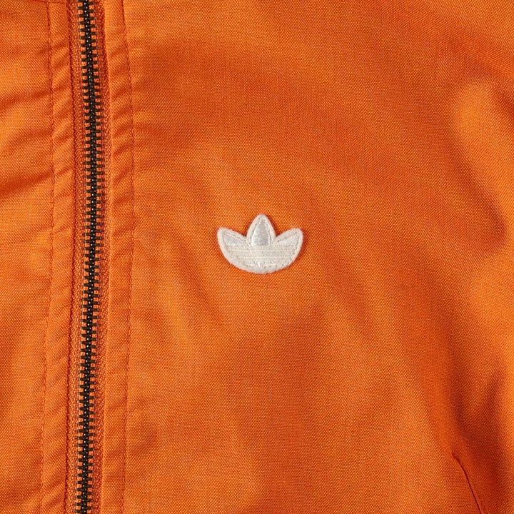 2000'S Adidas Originals hooded windbreaker, women's size M (approx.) polyester orange type Vintage Second Hand