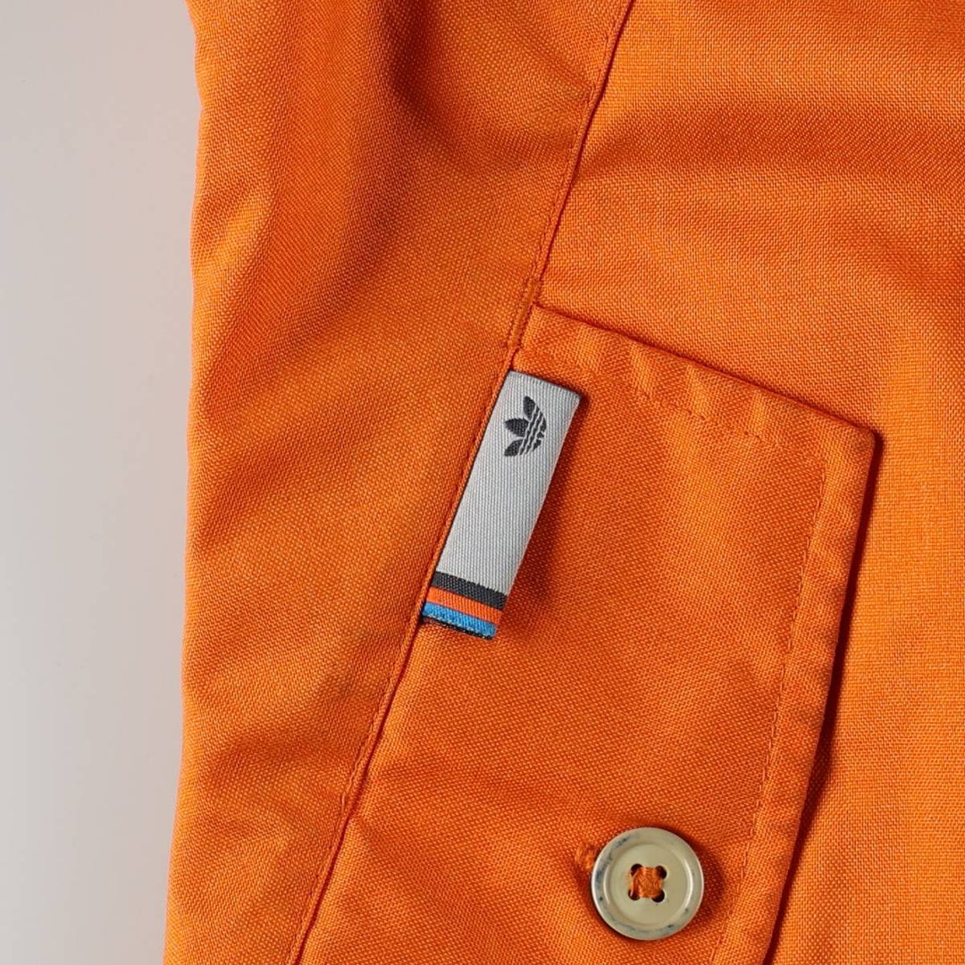 2000'S Adidas Originals hooded windbreaker, women's size M (approx.) polyester orange type Vintage Second Hand