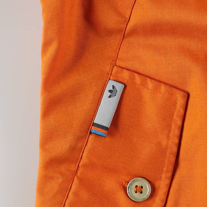 2000'S Adidas Originals hooded windbreaker, women's size M (approx.) polyester orange type Vintage Second Hand
