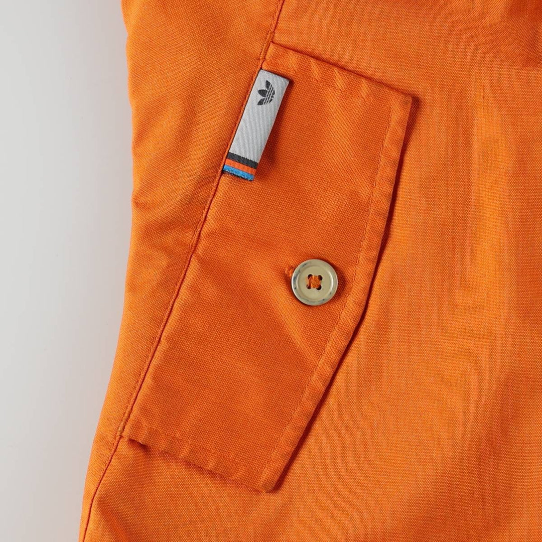 2000'S Adidas Originals hooded windbreaker, women's size M (approx.) polyester orange type Vintage Second Hand