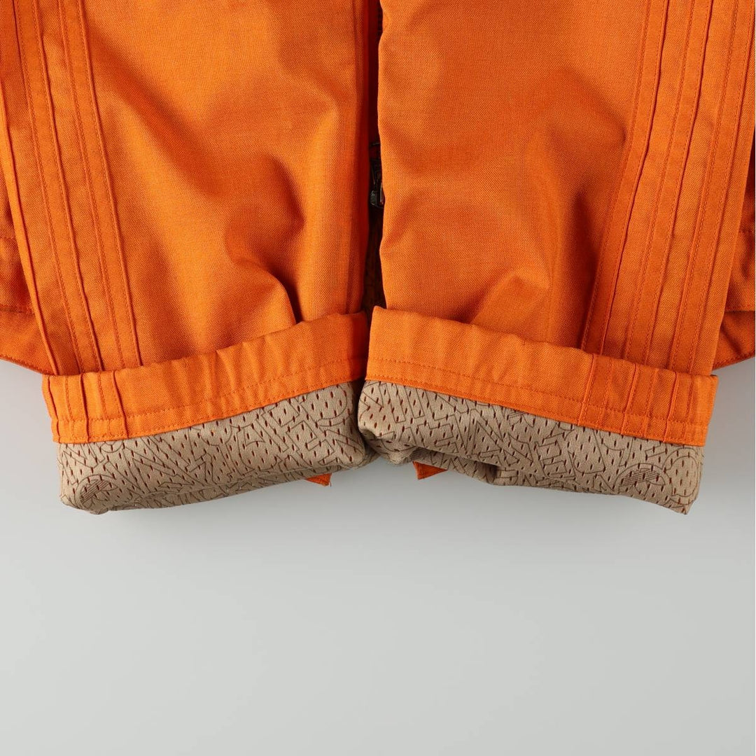 2000'S Adidas Originals hooded windbreaker, women's size M (approx.) polyester orange type Vintage Second Hand