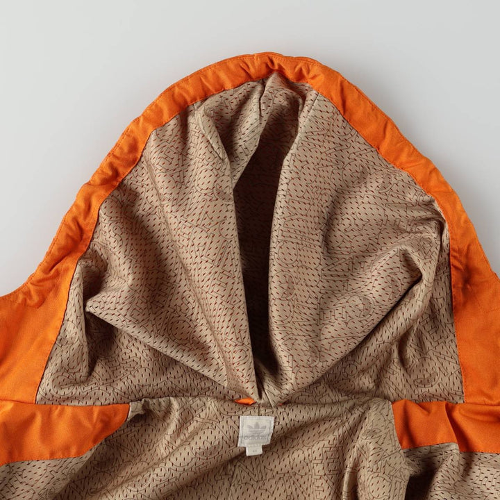 2000'S Adidas Originals hooded windbreaker, women's size M (approx.) polyester orange type Vintage Second Hand