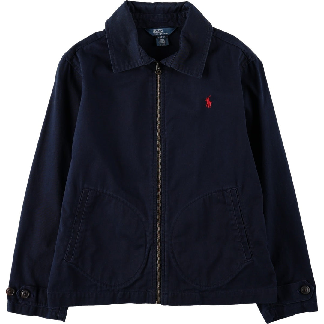 Ralph Lauren POLO by Ralph Lauren Swing Top Sport Jacket, Women's Size S (approx.) cotton navy blue type Vintage Second Hand