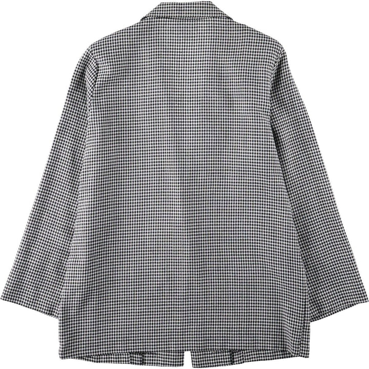 1980'S Joanna Check Pattern Easy Jacket Tailored Jacket Made in USA Women's Size M (Equivalent) Vintage polyester white type Vintage Second Hand